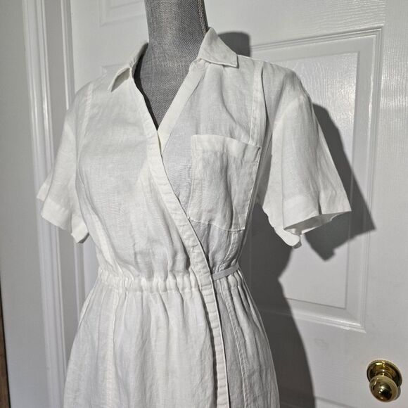 ATHLETA linen Wrap Dress - Picture 3 of 6